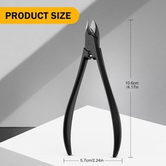 Cuticle Cutters for Nails – Precis Half Jaw Cuticle Clippers,