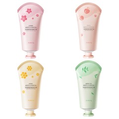Set Of 4 Hand Care Refreshing Hand Cream Prevent Dryness Cracking Hand Lotion