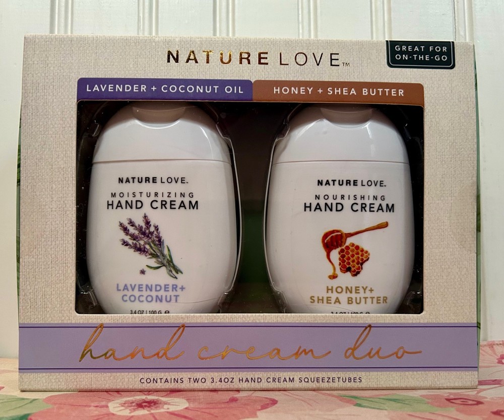 NATURE LOVE AROMATHERAPY HAND CREAM LAVENDER + COCONUT OIL & HONEY + SHEA BUTTER