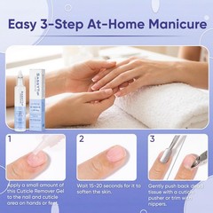 SASSYTIP Cuticle Care Kit – Remover Gel (1oz) & Ceramic Gel+Pink Pen
