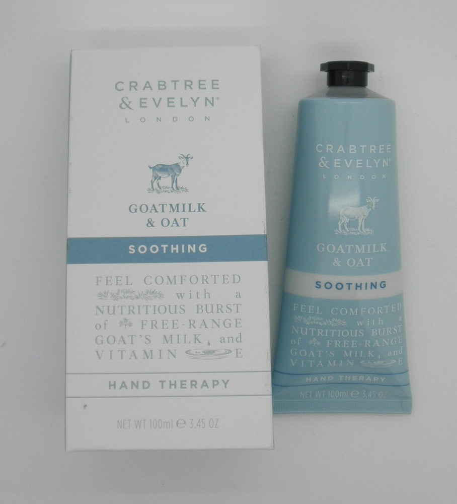 CRABTREE & EVELYN Goatmilk & Oat Soothing Hand Cream Therapy 3.45 oz