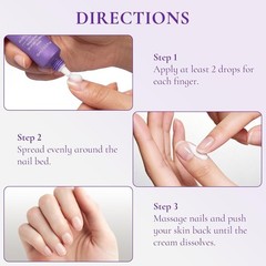 Nail and Cuticle Cream with Keratin Biotin and Ceramides Deep Hydration 15ml