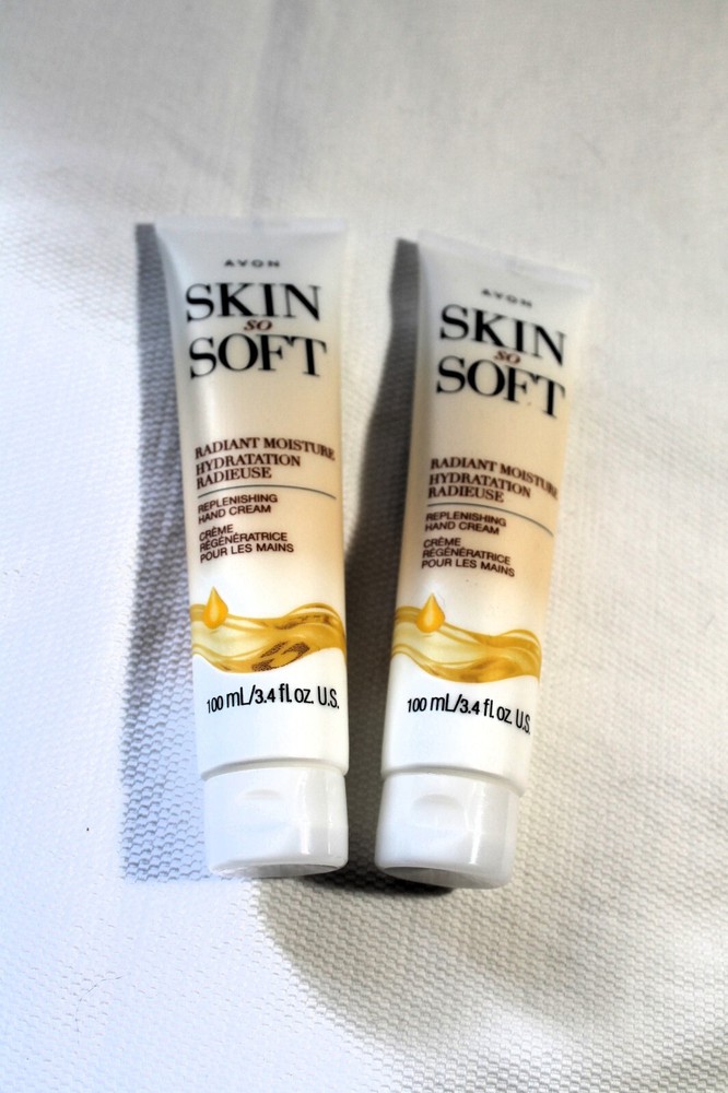Lot of 2 Avon Skin So Soft Radiant Moisture Replenishing Hand Cream, New Sealed