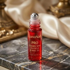 LunaNail Cuticle Oil, Roll-On Nail Oil 0.37 Fl Oz (Pack of 1), Multicolor