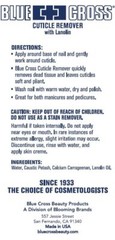 Blue Cross Cuticle Remover – Softener with Lanolin for Dry, Brittle Nails & Skin