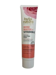 By Nature Hydrating Hand + Nail Cream with Rosewater & Vitamine E NEW EXP 2027