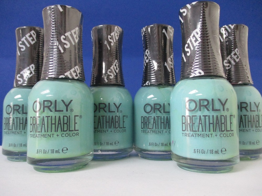 (6) ORLY Breathable Nail Polish + Treatment 0.6 oz SEA THE FUTURE