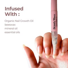 BeautyWavez Nail and Cuticle Oil Pen with Vitamin E 0.68 Fl Oz (Pack of 1)