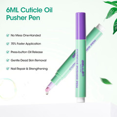 6Ml Ceramic Cuticle Oil Pusher Pen, Cuticle Remover & Cuticle Oil Pen, Nail Care