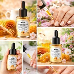 Cuticle Oil 0.5 oz – Heals Dry Cracked Cuticles Milk and Honey, 0.5 Fl Oz