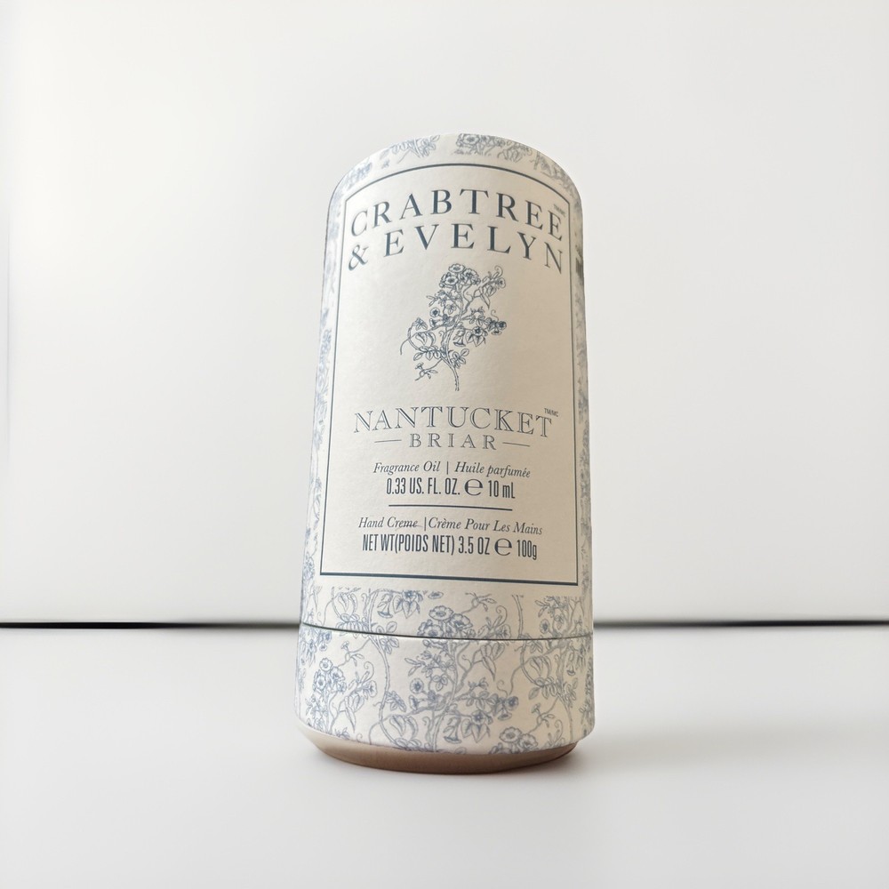 2pc Crabtree & Evelyn Nantucket Briar Fragrance Rollerball & Hand therapy Set