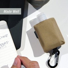 2nd Childhood Travel Hand Sanitizer Keychain – Small 2 Ounces, Grey