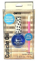 ONYX Professional CUTICLE OIL 0.35 Oz + Cuticle Pusher INTENSE MOISTURE THERAPY