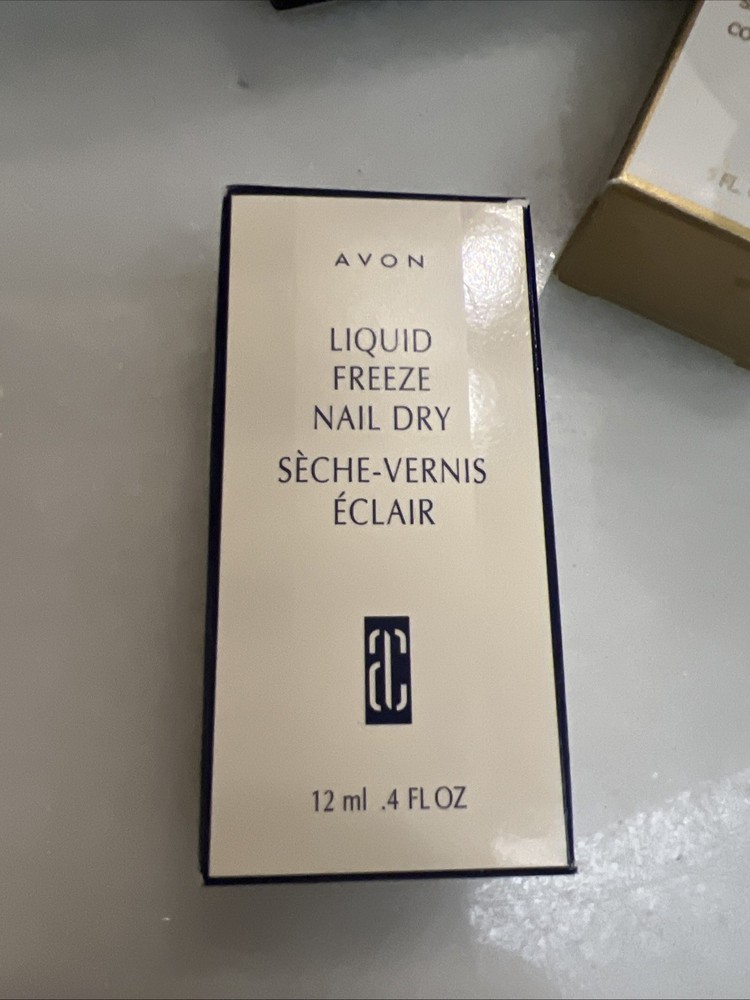 Avon Nail Expert Liquid Freeze Nail Dry 0.4 Fl Oz New in Box Rare Vintage