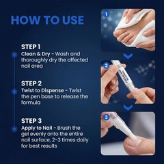 Toenail Repair Treatment Pen for Discolored, 0.42 Fl Oz (Pack of 1), Black