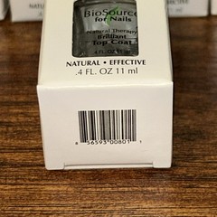 12x BioSource for Nails Natural Therapy Brilliant Top Coat 0.4 fl oz BULK LOT