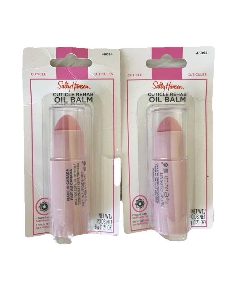 Sally Hansen Nail Cuticle Rehab Oil Balm Stick 0.21 Oz Lot Of 2