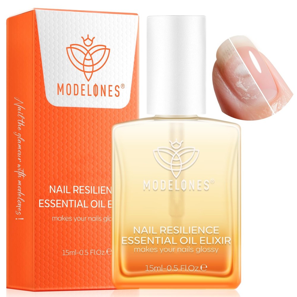 modelones Nail Strengthener and Growth Clear 0.51 Fl Oz (Pack of 1), A1-Clear
