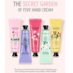 Medi Flower Secret Garden Of Five Hand Cream 50g(1.76oz) x 5 Fragrance Moisture