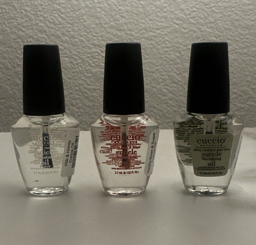 Mini Cuticle Oil Travel Set for Nail Care Aloe Vera/Vanilla/Milk&Honey Scents