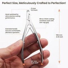 Cuticle Trimmer for Mani and Pedi, Stainl Steel Cuticle