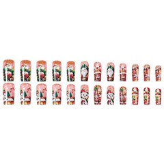 Holiday Glamours Press On Nail Featuring Jelly Adhesive Pads And Nail File Kit