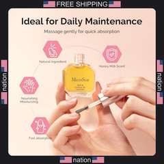 MelodySusie Cuticle Remover Kit 60g Cream 15ml Oil Nipper Trimmer Nail File