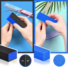 Nail Mani Kit Nail Files, 2 Buffer Blos, Cuticle Tool with