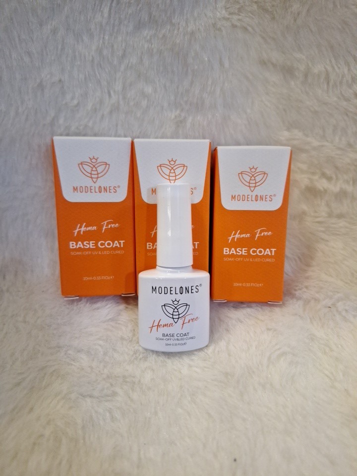 ✨3-PACK Modelones Nail Base Coat 10ml 0.33fl oz New Soak-off UV & LED Cured New