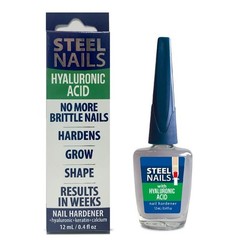 Uñas De Acero, Steel Nails Hardener with Hyaluronic Acid 0.4oz Base Coat
