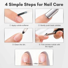 Cuticle Trimmer Set: Profal Cuticle Nipper and 2 Cuticle