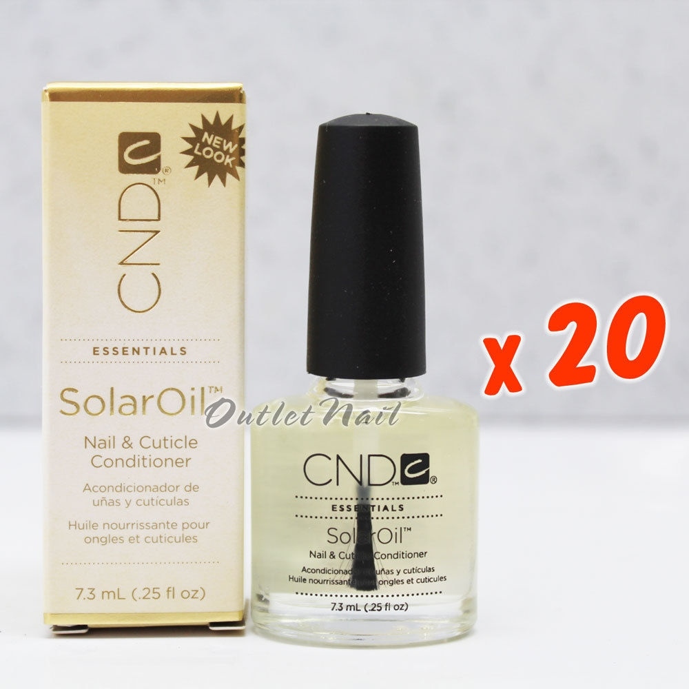 LOT 20 X CND Solar Oil 0.25 oz/7.3ml – Nail Cuticle Conditioner Shellac SolarOil