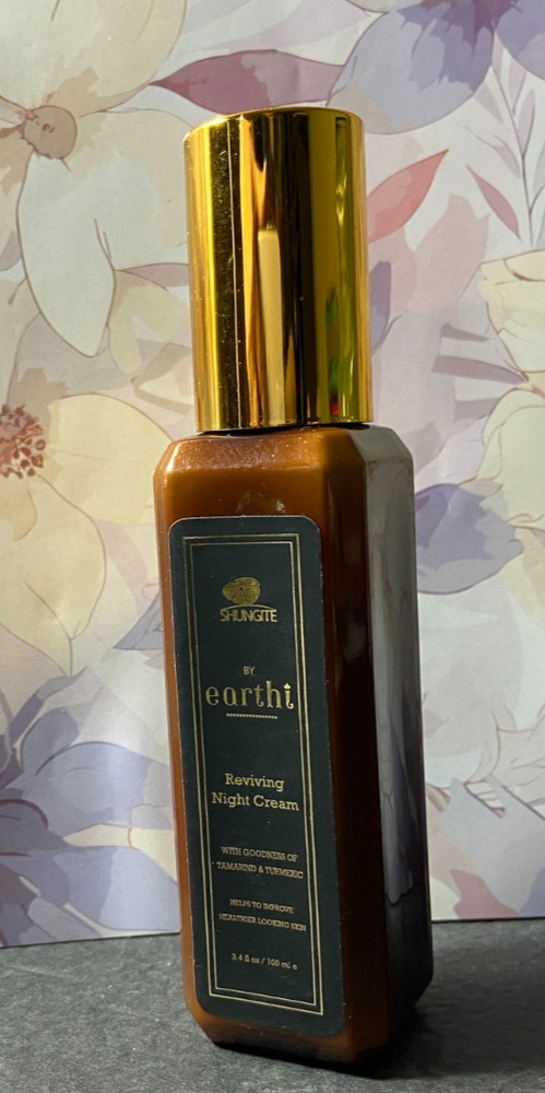 SHUNGITE Earthi Reviving Night Cream Tamaring & Tumeric 3.4 oz