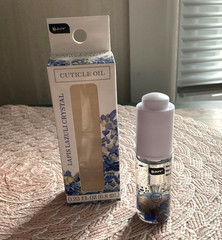 1 Bottle Eye Dropper B-Pure Cuticle CRYSTAL Oil Lapis Lazuli Crystals 0.23fl.oz.