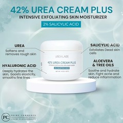 UREA LABS 42% Urea Cream with 2% Salicylic Acid for Dry 4 Ounce (Pack of 1)