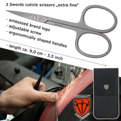 3 Swords Germany – brand quality STAINLESS STEEL INOX CURVED CUTICLE SCISSORS