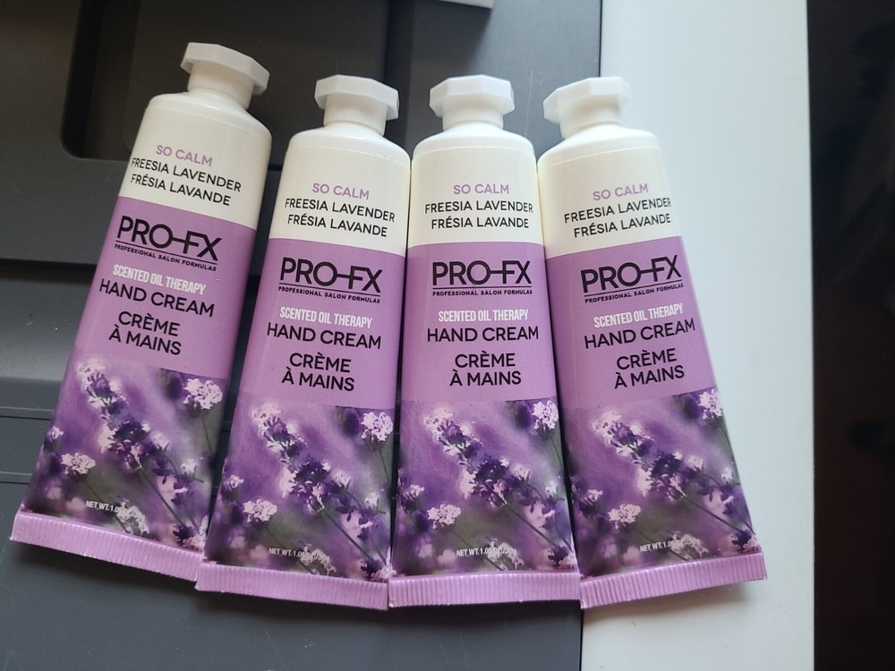 4 x PRO-FX SCENTED OIL THERAPY HAND CREAM 1.05 Oz Freesia Lavender 4 tubes