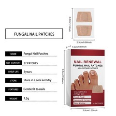 32Pcs Fungal Nail Repair Patch Nail Care Soft Nail Inlay Nail Correction Sticker