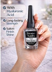 Stone Nails Nail Hardener with Hyaluronic Acid – Strengthens Hydrates & Protects