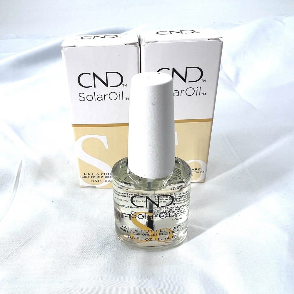 CND Solar Oil 0.5 oz/ 15 mL – Nail & Cuticle Conditioner Treatment – LOT OF 2