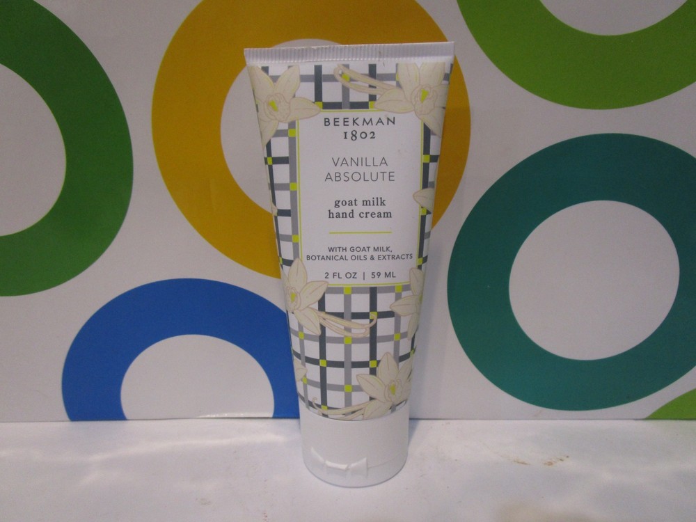 BEEKMAN 1802 ~ VANILLA ABSOLUTE GOAT MILK HAND CREAM ~ 2 OZ