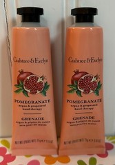 2 CRABTREE & EVELYN – POMEGRANATE – HAND THERAPY CREAM 25g/0.9 oz SEALED