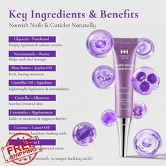 WM WONDER MOJO Nail Cuticle Cream Keratin Biotin Ceramides 15ml