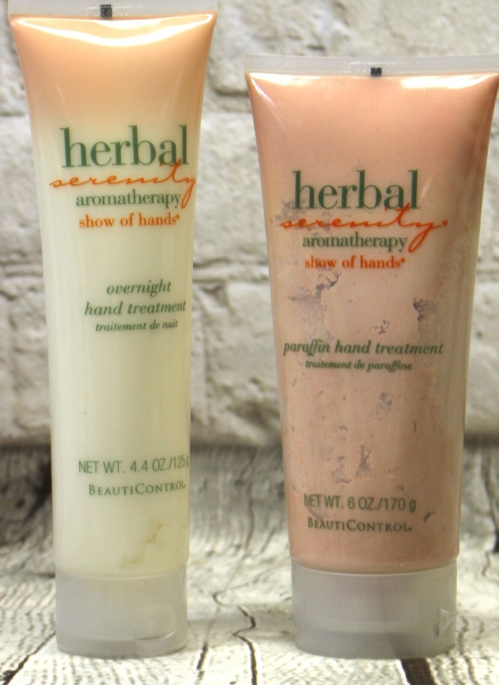2 BeautiControl Herbal Serenity Aromatherapy Overnight & Paraffin Hand Treatment