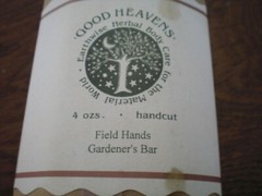 Gardeners Field Hands Bar Soap Handcut 4 oz- Herbal, Sealed