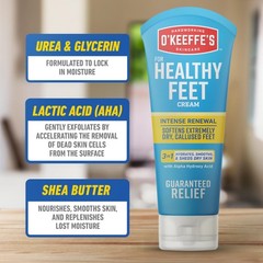 O’Keeffe’s for Healthy Feet Intense Renewal Cream 3 Ounce (Pack of 1), White