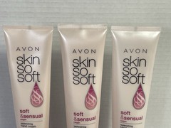 Lot Of 3 Avon Skin So Soft Soft and Sensual Replenishing Hand Cream + Argan F3