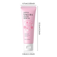 1PCS 50ml Travel Size Sakura Scented Deeply Nourish Hand Serum Non-greasy
