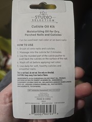 Studio Selection Cuticle Oil Kit .33 oz 10mL New Sealed