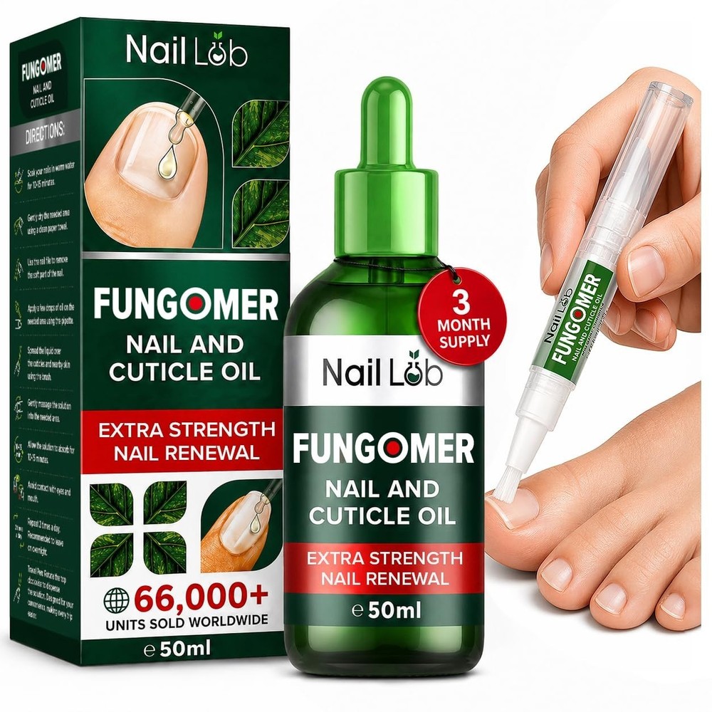 NAIL LAB Premium Natural Nail Care Routine with 1.7 Fl Oz (Pack of 1), Green